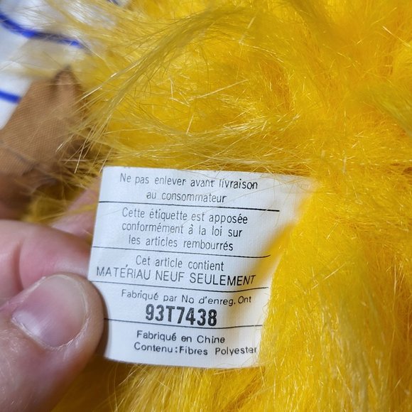 Vintage 1988 Googles by Ganz Mickey Duck Baseball Plush Stuffed Animal 80s Retro - Picture 13 of 14